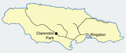 Railway map with Clarendon Park station