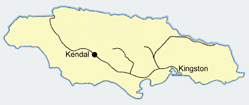 Railway map with Kendal station