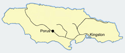 Railway map with Porus Station