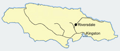 Railway map with Riversdale Station