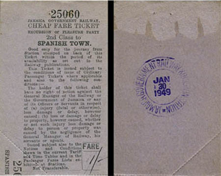 Kingston Railway Ticket